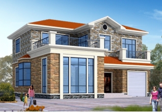 地中海風格二層別墅設(shè)計圖紙，外觀精美、漂亮