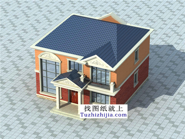 115平方米農村二層實用小復式房屋設計整套施工圖紙