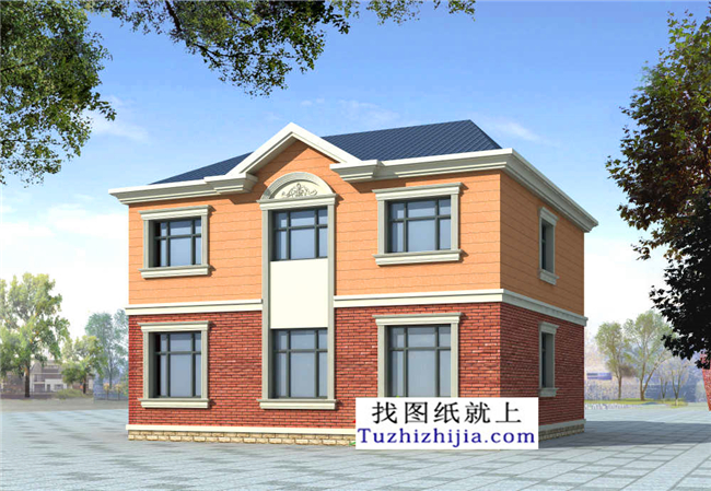 115平方米農村二層實用小復式房屋設計整套施工圖紙