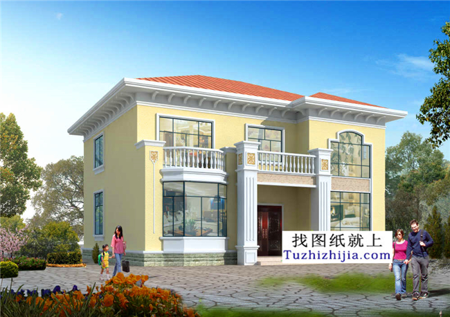 128平方米湖南二層復式自建房屋設計圖紙,12x11米