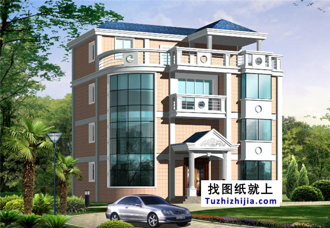 120平方米農村四層別墅設計圖