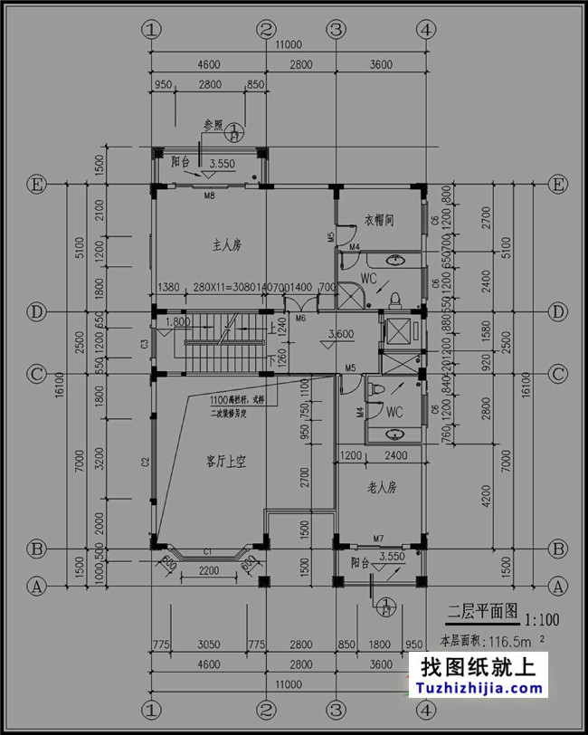 160平方米新農村三層半別墅設計圖