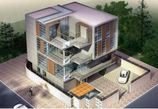 200平方米農村四層房屋設計圖紙，帶院子