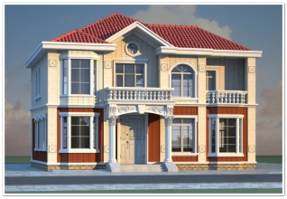 160平方米農村實用型二層自建小別墅設計施工圖紙15米*10米