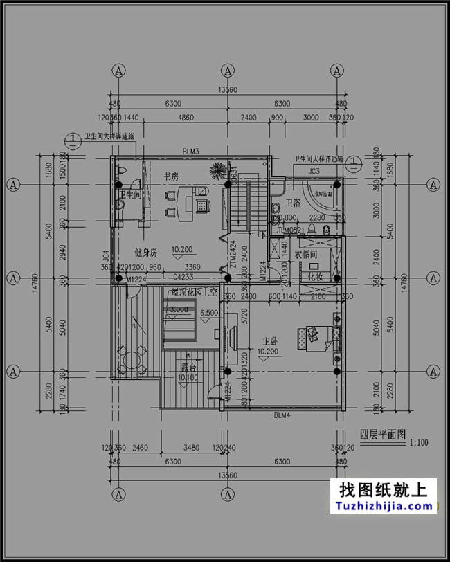 200平方米農村四層房屋設計圖紙