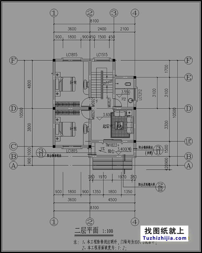 小型新農村三層房屋設計圖紙