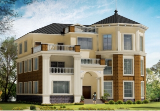 高端歐式三層別墅設(shè)計(jì)圖紙，歐式別墅設(shè)計(jì)效果圖