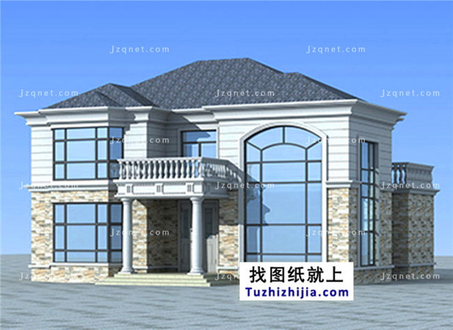 183平方米新農村自建二層小別墅設計圖及效果圖，15X13米