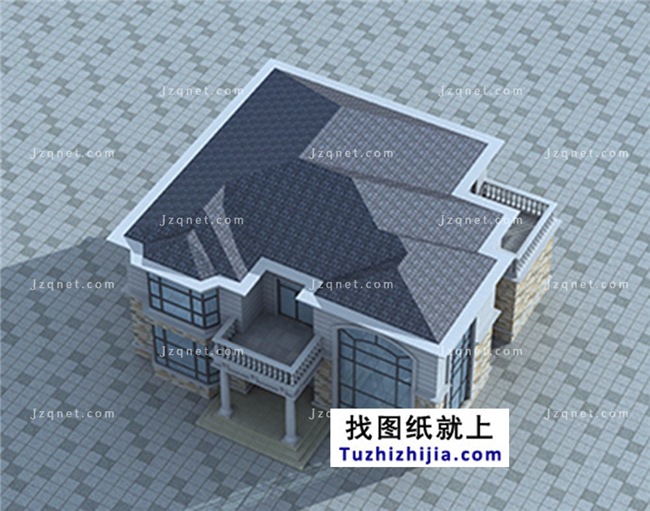 183平方米新農村自建二層小別墅設計圖及效果圖，15X13米