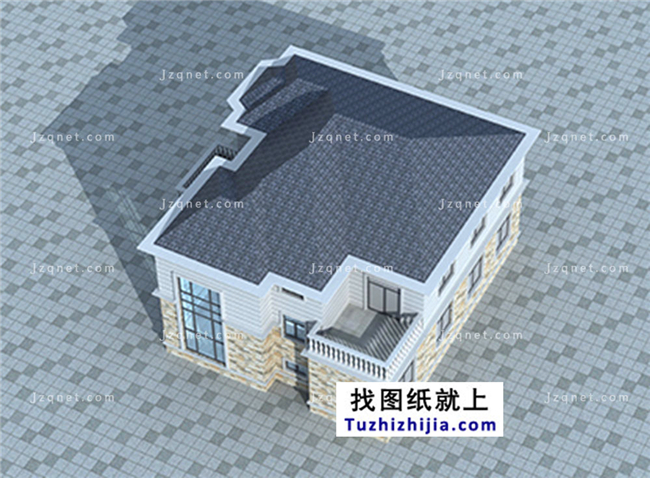 183平方米新農村自建二層小別墅設計圖及效果圖，15X13米