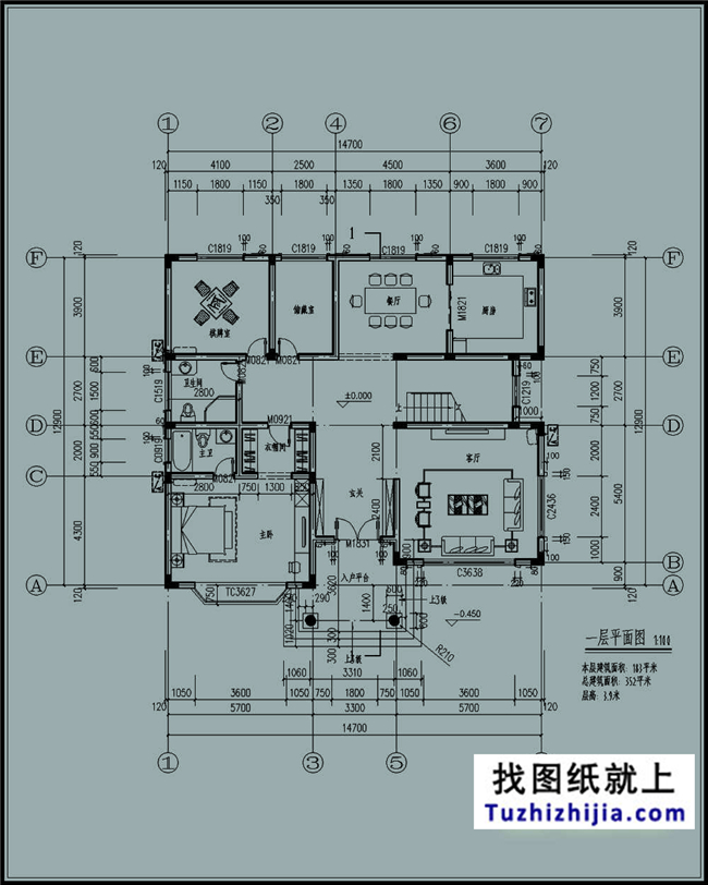 183平方米新農村自建二層小別墅設計圖及效果圖，15X13米