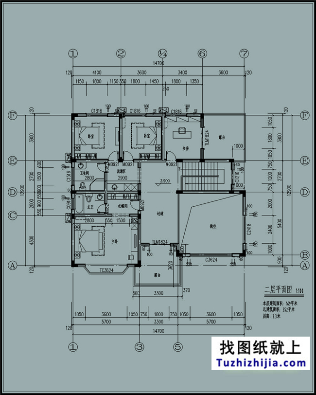 183平方米新農村自建二層小別墅設計圖及效果圖，15X13米