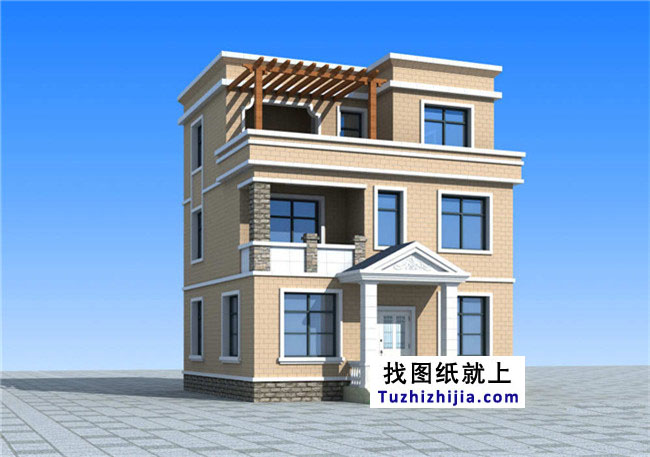 80平方米新農村三層房屋設計圖