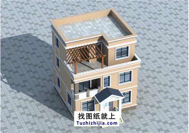 80平方米新農村三層房屋設計圖