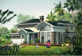 170平方米豪華型二層別墅設(shè)計(jì)圖紙及效果圖大全，15X13米