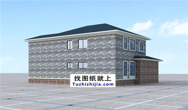 170平方米農(nóng)村豪華型二層自建房屋設(shè)計圖紙,15x12米