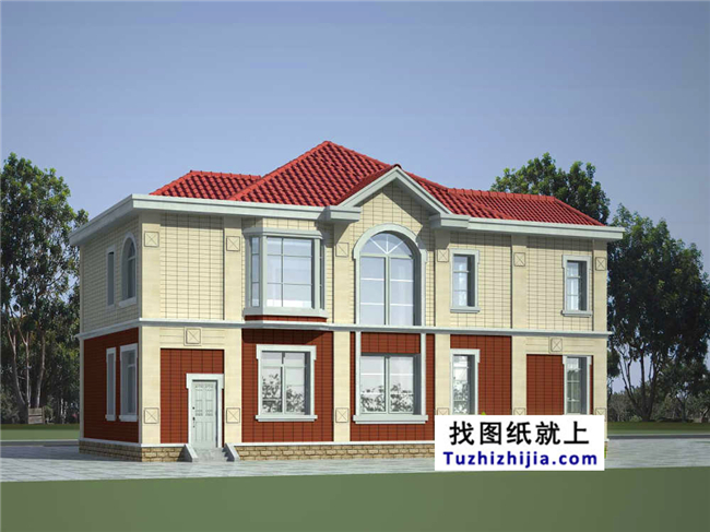 166平方米農村帶陽光房的二層小別墅設計圖紙帶外觀圖18.16米*9.16米 