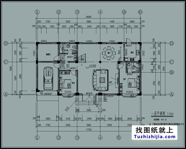 166平方米農村帶陽光房的二層小別墅設計圖紙帶外觀圖18.16米*9.16米 