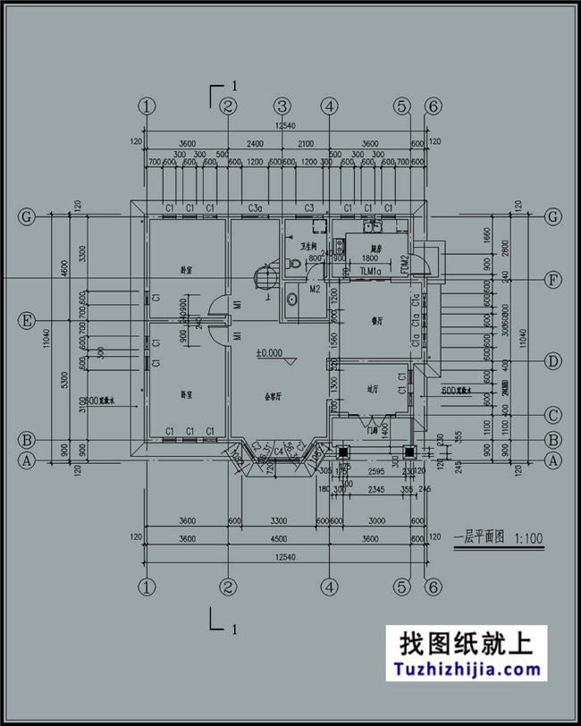 138平方米兩層別墅CAD設計圖紙及效果圖,13x11米