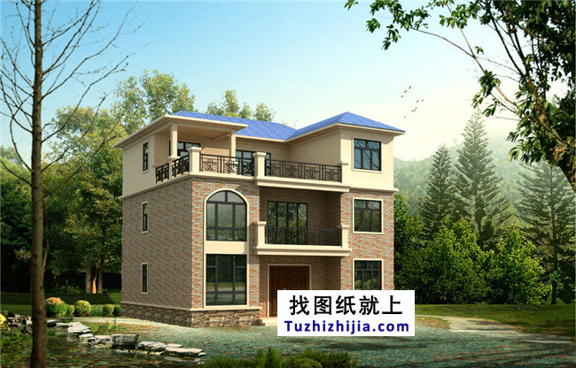 湖南實用三層房屋設計圖紙