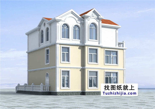 歐式風(fēng)格三層別墅建筑設(shè)計(jì)圖