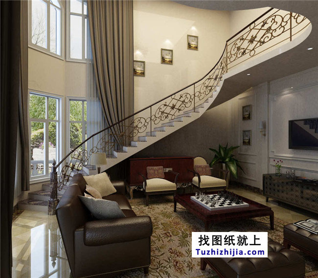 歐式風(fēng)格三層別墅建筑設(shè)計(jì)圖