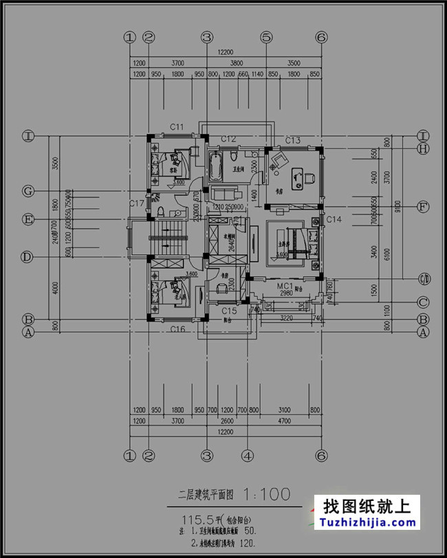 浙江新農村三層別墅設計圖紙及效果圖