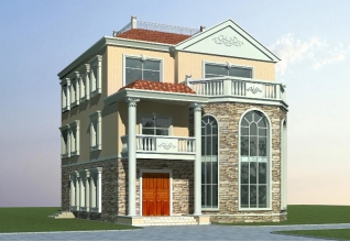 180平方米新農村三層別墅設計圖紙，效果圖+全套cad施工圖