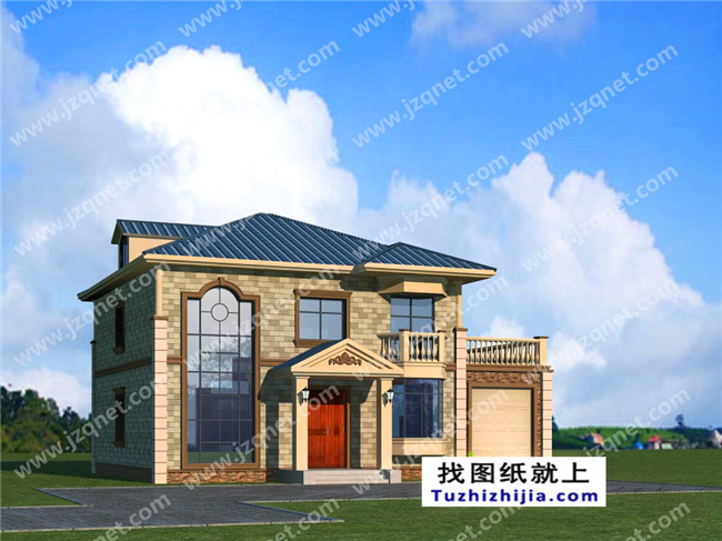 163平方米二層自建別墅設計施工建筑圖紙及效果圖,15x11米