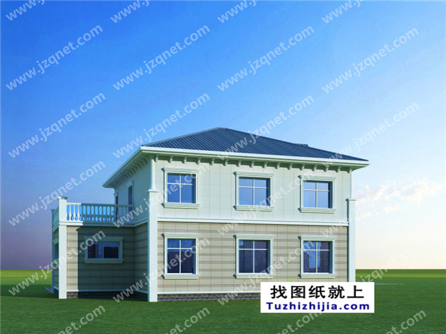 163平方米二層自建別墅設計施工建筑圖紙及效果圖,15x11米