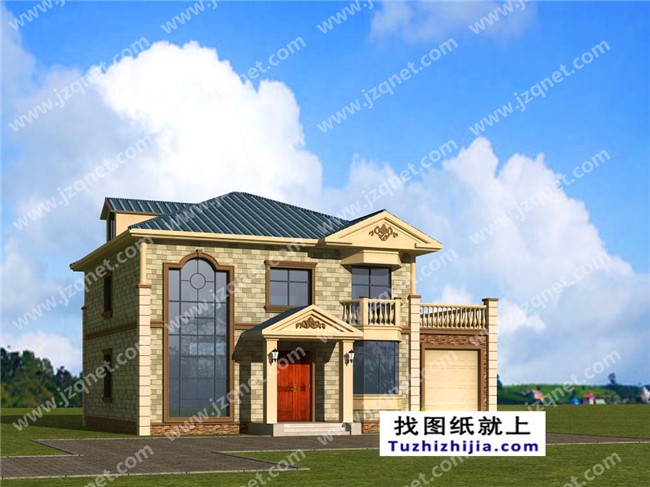 163平方米二層自建別墅設計施工建筑圖紙及效果圖,15x11米