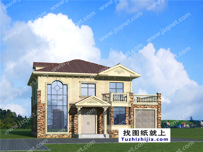 163平方米二層自建別墅設計施工建筑圖紙及效果圖,15x11米