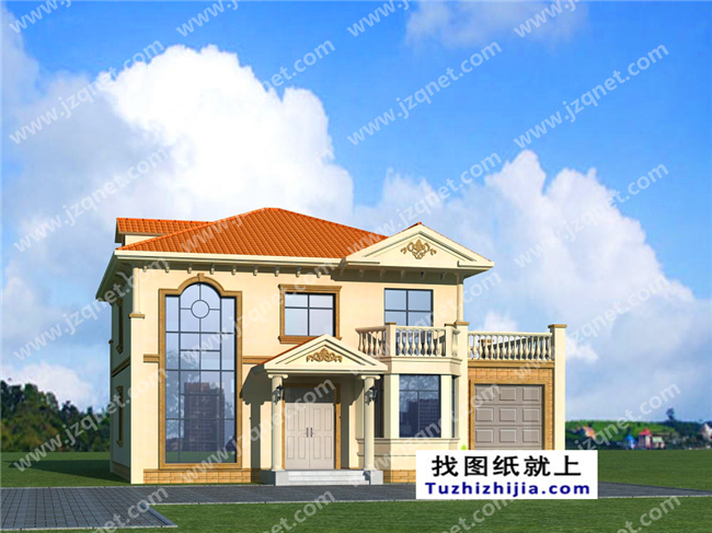 163平方米二層自建別墅設計施工建筑圖紙及效果圖,15x11米