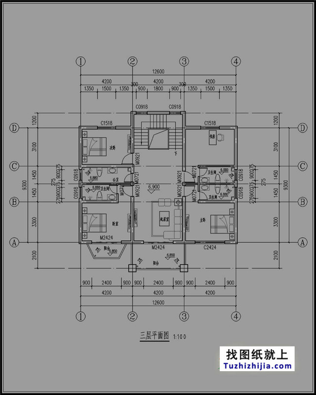 北方新農村三層房屋設計圖紙大全