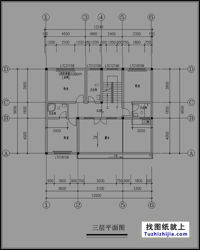 經典三層小別墅設計圖紙（效果圖+全套cad建筑圖）