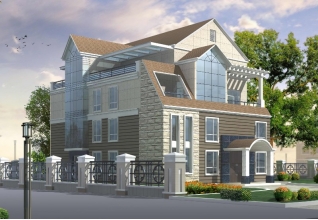 160平方米豪華三層別墅設計施工圖紙及效果圖10X16米