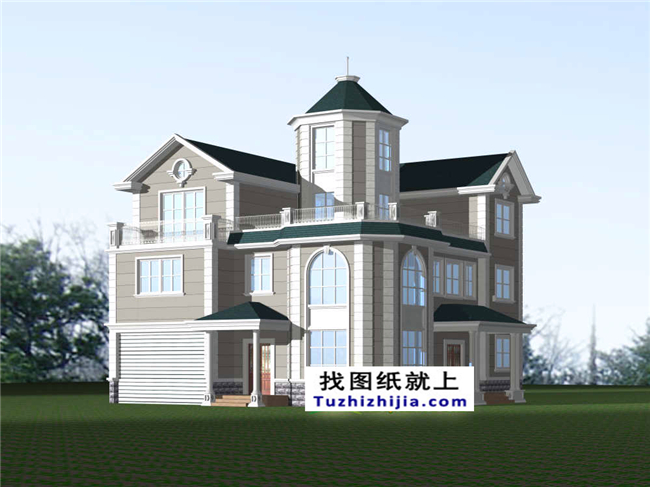 145平方米三層建筑施工設計圖紙及效果圖,12X13米