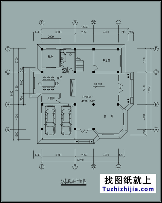 145平方米三層建筑施工設計圖紙及效果圖,12X13米