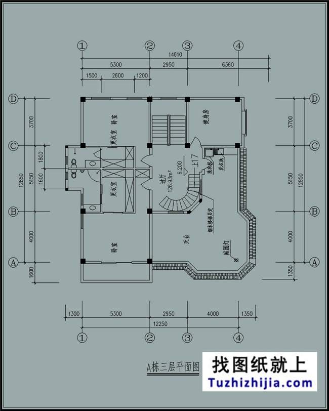 145平方米三層建筑施工設計圖紙及效果圖,12X13米