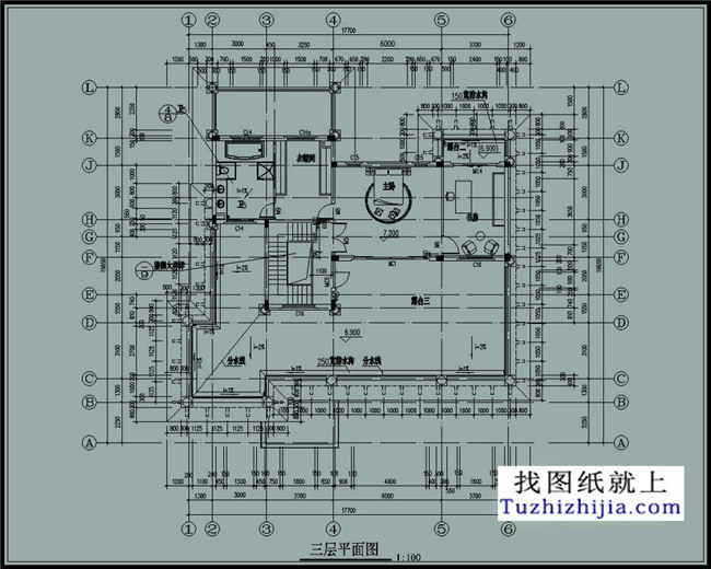 260平方米三層豪華別墅設計施工圖紙帶外觀圖,18X20米