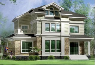 220平方米帶地下室的農(nóng)村三層別墅建筑設計圖紙帶外觀17x13米