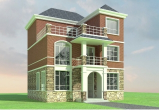 105平方米新農村自建三層小別墅設計施工圖，10x11米