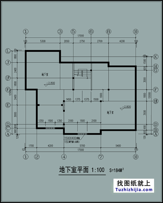 220平方米帶地下室的農村三層別墅建筑設計圖紙帶外觀,17x13米