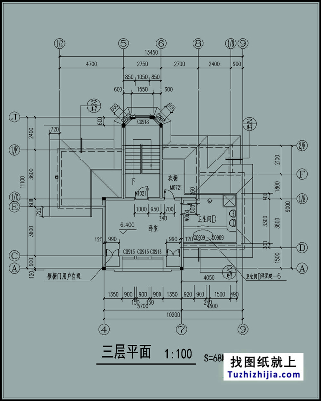 220平方米帶地下室的農村三層別墅建筑設計圖紙帶外觀,17x13米