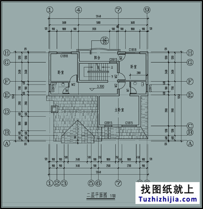 120平方米新農村全套三層別墅設計圖紙及外觀圖,12X11米