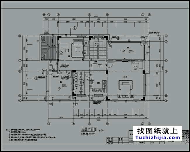 135平方米農村三層別墅建筑圖紙及效果圖,17x10米