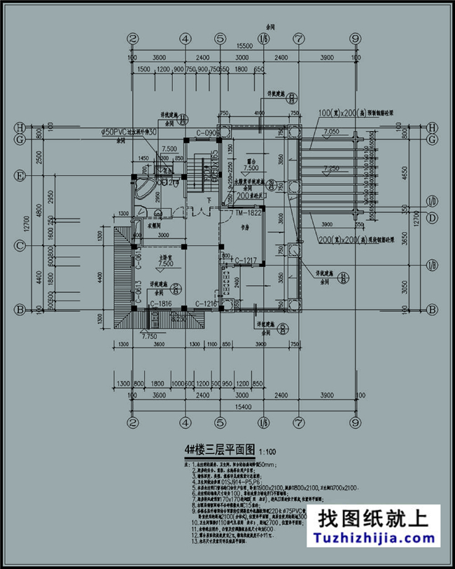 180平方米農(nóng)村三層豪華別墅設(shè)計(jì)圖紙及效果圖,17X18米