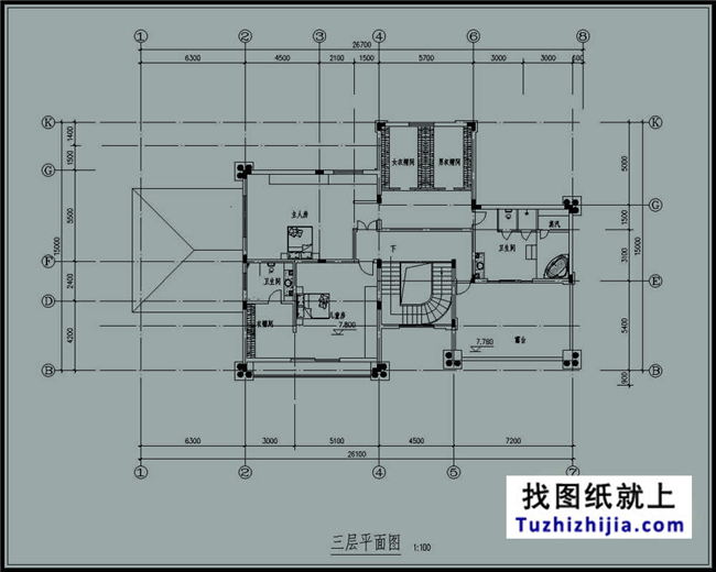 330平方米豪華歐式農村三層別墅建筑圖及效果圖,26X19米