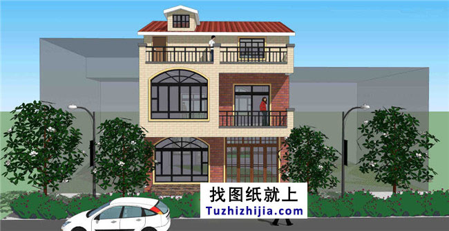 新農村自建房三層房屋設計圖紙