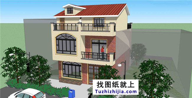 新農村自建房三層房屋設計圖紙